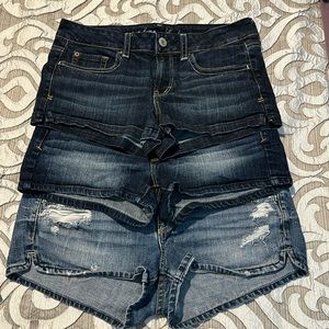 3 Pairs American Eagle Jean Shorts Size 10